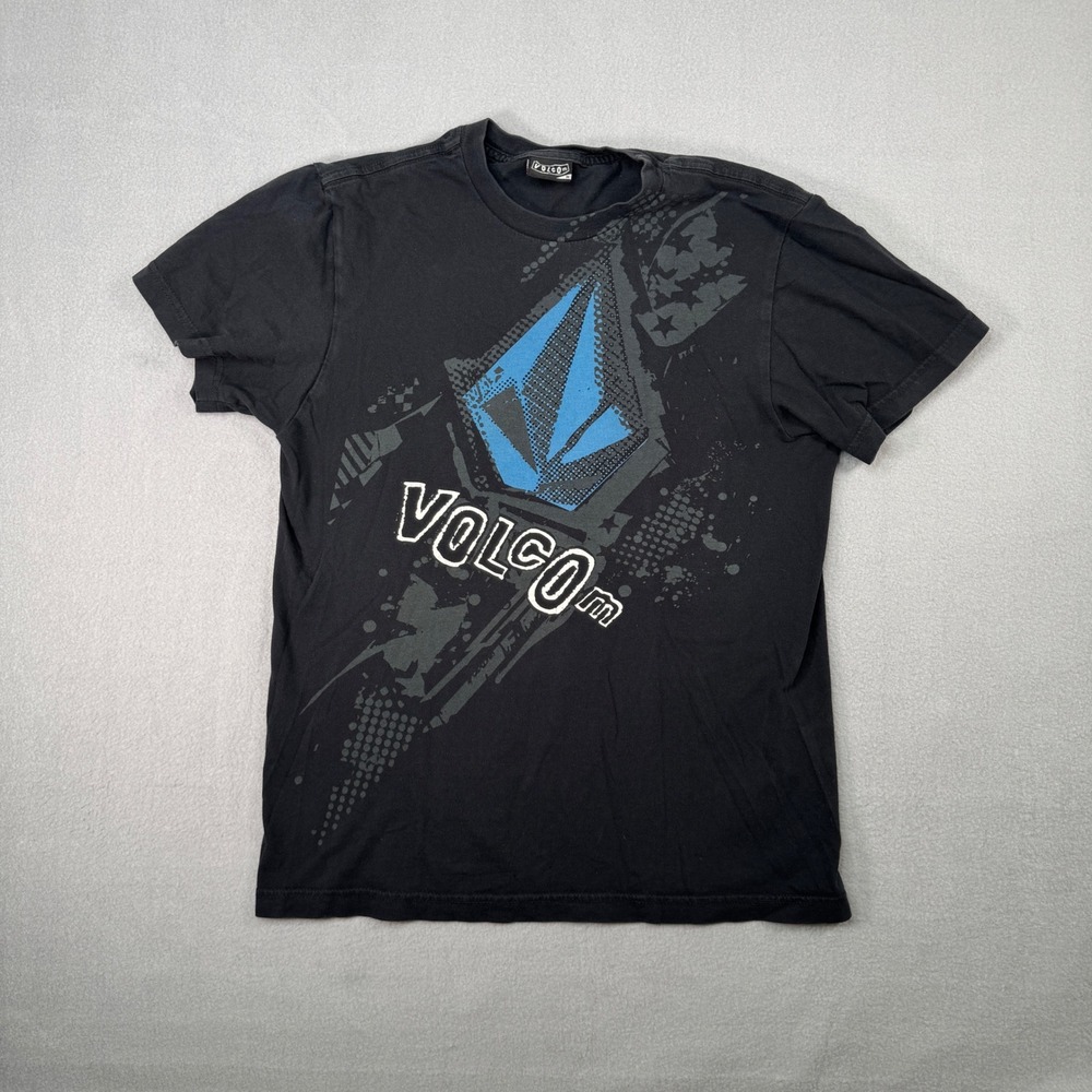 Vintage Y2K Volcom Stone Diamond Logo Graphic Skate T-Shirt Medium
